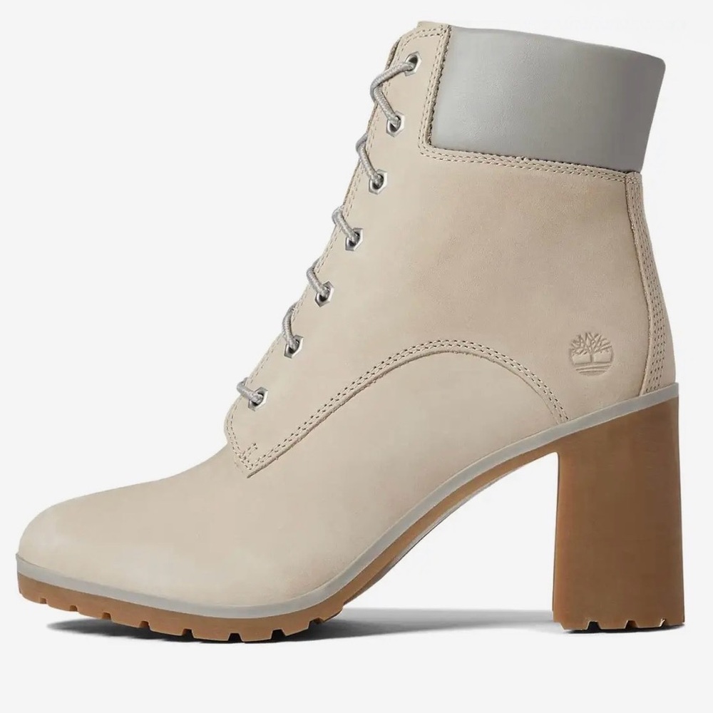 Timberland Allington 6 in boot light taupe nubuck mid lace up boots NWT 9 m/m